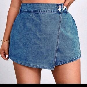 SHEIN Blue Denim Skort